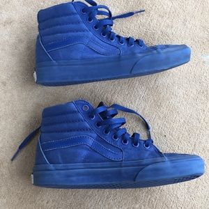 solid blue vans